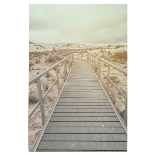 Impresión En Metal Caminata de bodas de las arenas blancas (Anverso)