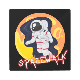 IMPRESIÓN EN METAL CAMINO ESPACIAL - ASTRONAUTA ESPACIAL