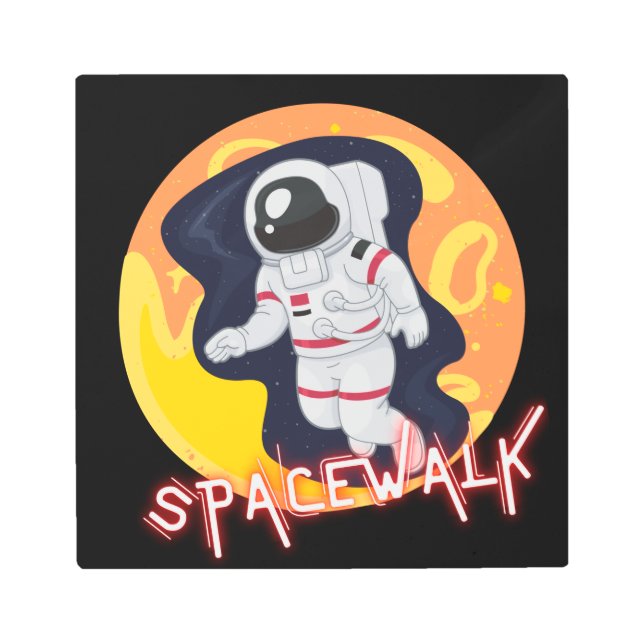 IMPRESIÓN EN METAL CAMINO ESPACIAL - ASTRONAUTA ESPACIAL (Anverso)