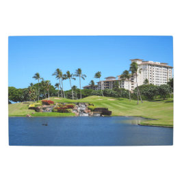 Impresión En Metal Campo de golf de Hawaii Metalizado Wall Art 30 x 2