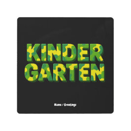 Impresión En Metal Camuflaje infantil retro divertido