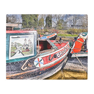 IMPRESIÓN EN METAL CANAL NARROWBOATS