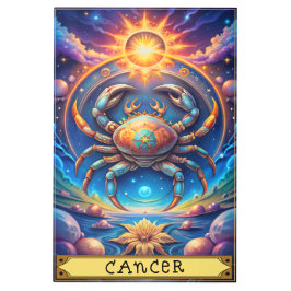 Impresión En Metal Cancer Zodiac tarot