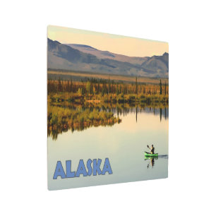 Impresión En Metal Canoe Alaska