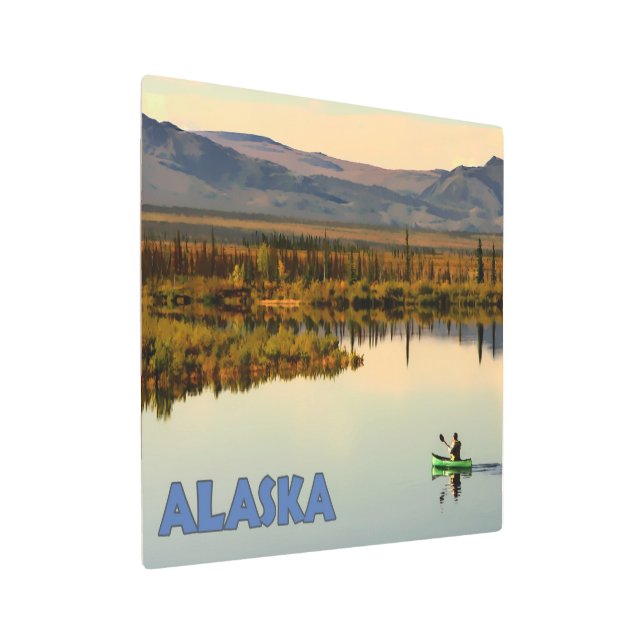 Impresión En Metal Canoe Alaska (Angulado)