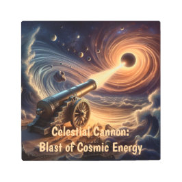 Impresión En Metal Cañón celeste: Explosión de energía cósmica