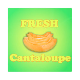 Impresión En Metal Cantaloupe fresco