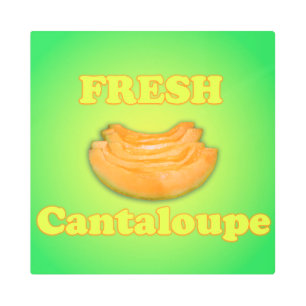 Impresión En Metal Cantaloupe fresco
