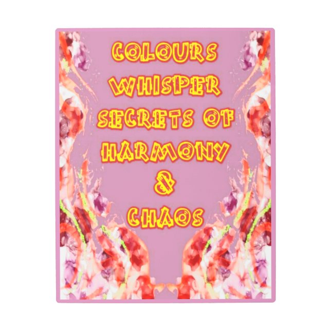 Impresión En Metal caos de armonía (Anverso)