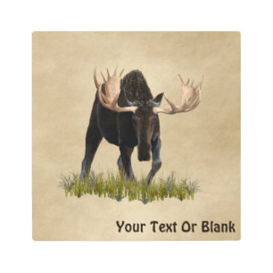 Impresión En Metal Caos de toro de carga