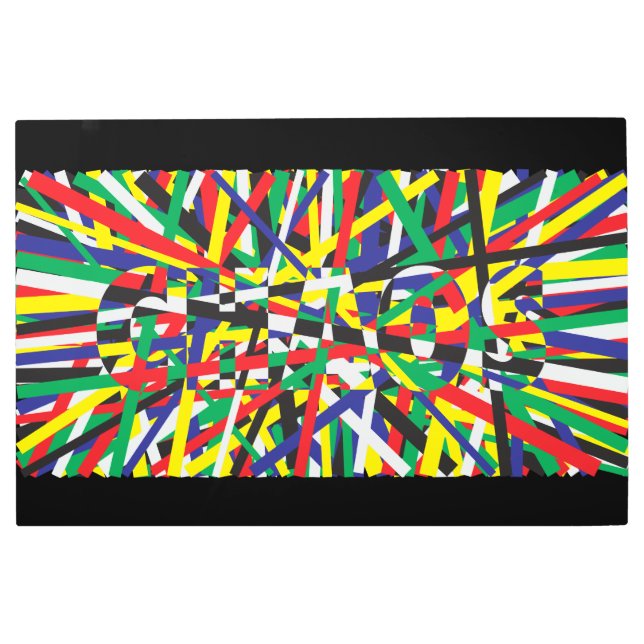 Impresión En Metal Caos en las prisiones (Anverso)