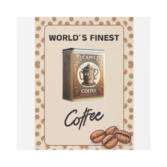 Impresión En Metal Capfe Coffee Co. Old Fashion Coffee Tin (Anverso)
