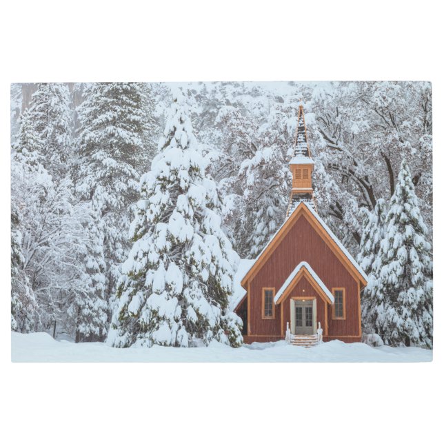 Impresión En Metal Capilla Yosemite (Anverso)