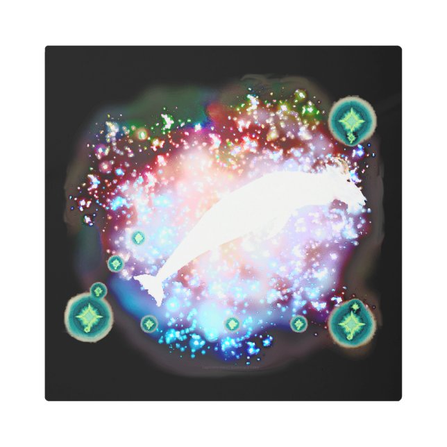 Impresión En Metal Capricornio (Anverso)