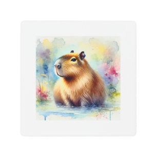 Impresión En Metal Capybara in the Light 161024AREF145 - Watercolor