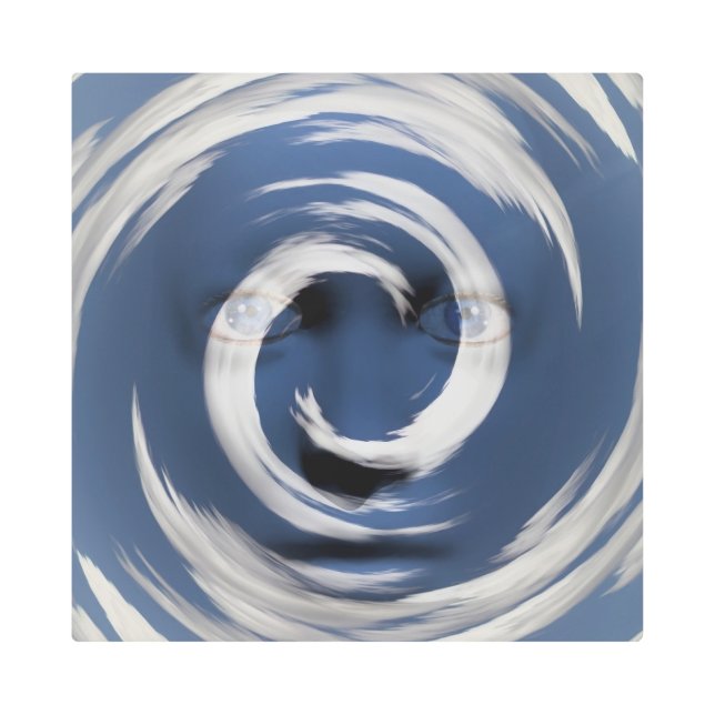 Impresión En Metal Cara en el túnel de nubes (Anverso)