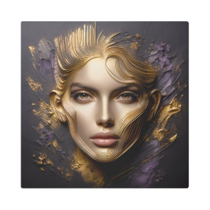 Impresión En Metal Cara hermosa - Reglas de IA