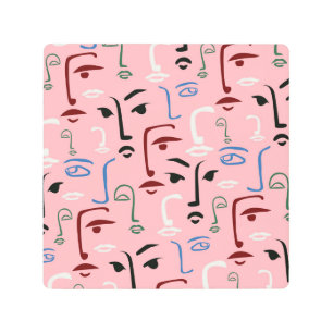 Impresión En Metal Caras monocromas