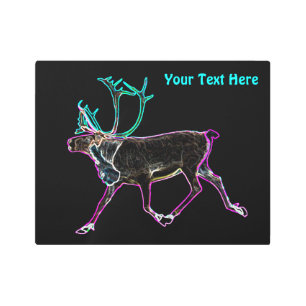 Impresión En Metal Caribou Eléctrico