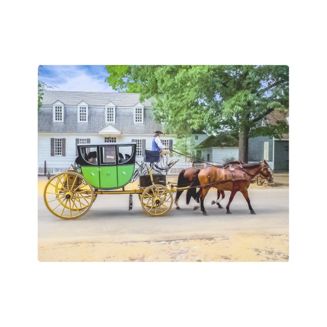 Impresión En Metal Carriaje DSC02366-Williamsburg (Anverso)