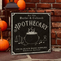 Cartel apothecary de Halloween