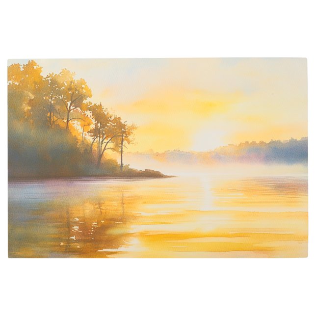 Impresión En Metal Cartel de viaje del lago de los Ozarks (Anverso)