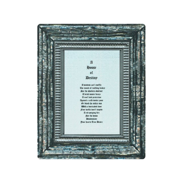 Impresión En Metal Casa de destino (Anverso)