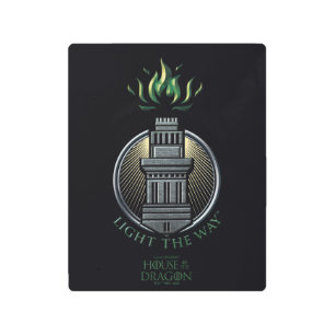 Impresión En Metal CASA DEL DRAGÓN   House Hightower Sigil