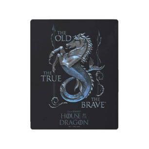 Impresión En Metal CASA DEL DRAGÓN   House Velaryon Sigil