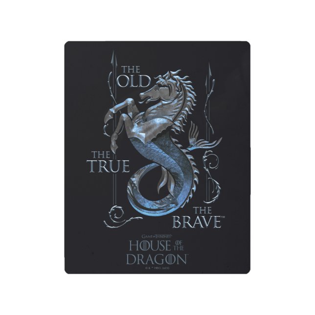 Impresión En Metal CASA DEL DRAGÓN | House Velaryon Sigil (Anverso)