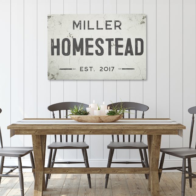 Impresión En Metal Casa rural industrial moderna y rústica (Rustic Modern Industrial Farmhouse Homestead Metal Wall Art)