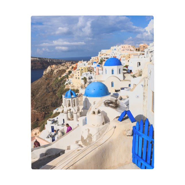 Impresión En Metal Casas griegas tradicionales (Anverso)