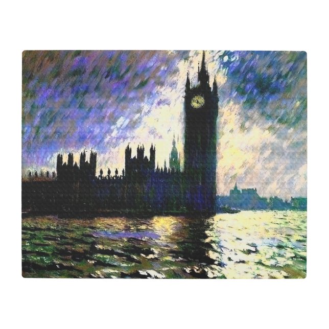 Impresión En Metal Casas impresionistas del Parlamento (Anverso)