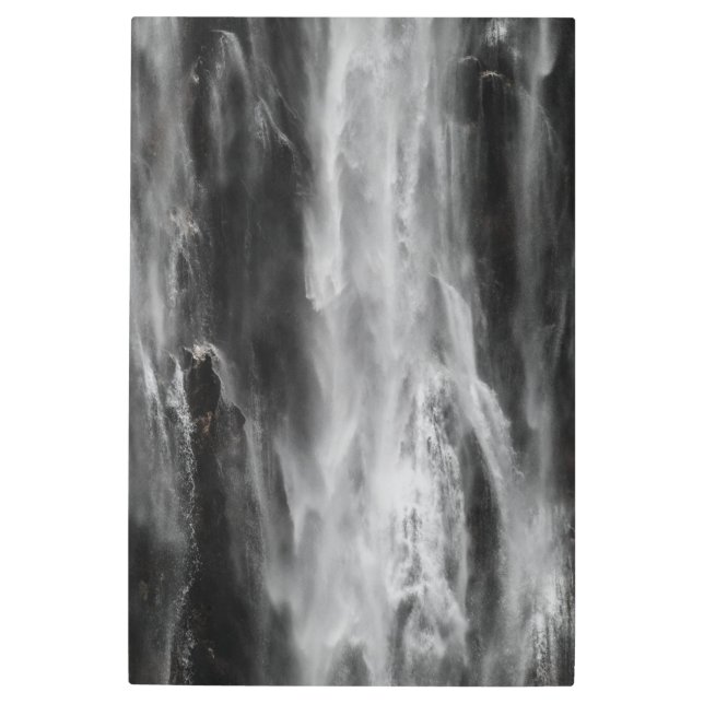 Impresión En Metal Cascada de agua majestuosa Boka, Eslovenia blanco  (Anverso)