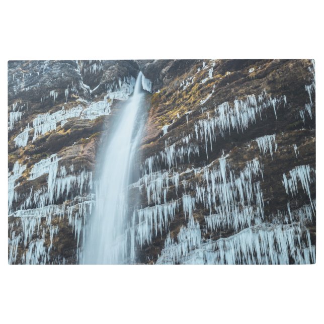 Impresión En Metal Cascada Peričnik en Mojstrana, Eslovenia (Anverso)