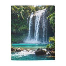 Impresión En Metal Cascada tropical