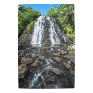 Impresión En Metal Cascada tropical Kepirohi