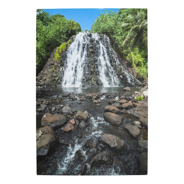 Impresión En Metal Cascada tropical Kepirohi (Anverso)