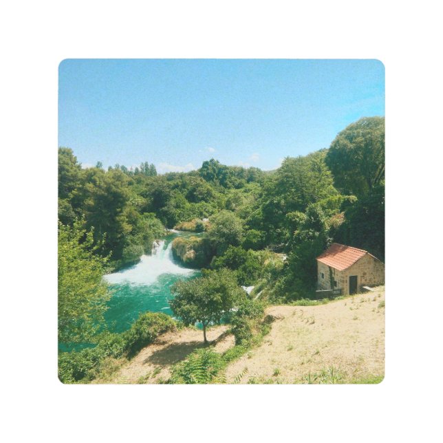 Impresión En Metal Cascadas Krka - Parque nacional Krka - Croacia (Anverso)