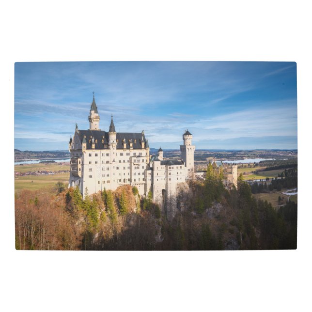 Impresión En Metal Castillo de Neuschwanstein en Alemania (Anverso)