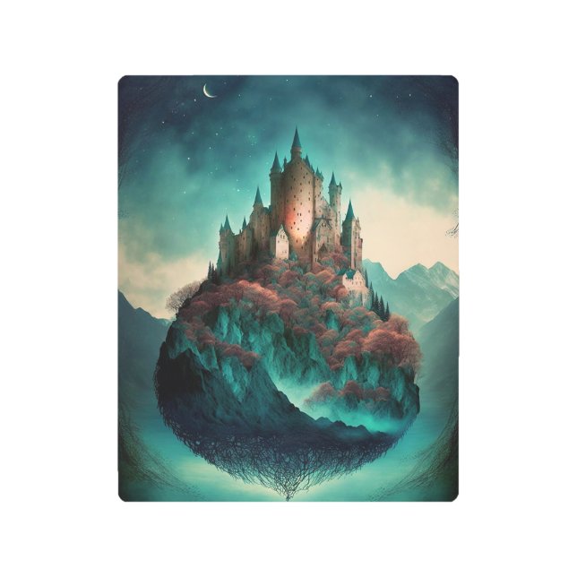 Impresión En Metal Castillo mágico de fantasía (Anverso)