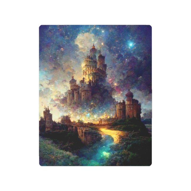 Impresión En Metal Castillo mágico de fantasía (Anverso)