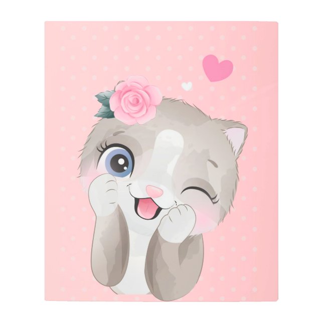 Impresión En Metal Cat Lover | Pequeños gatitos (Anverso)