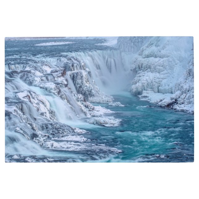 Impresión En Metal Cataratas de Gullfoss (Anverso)