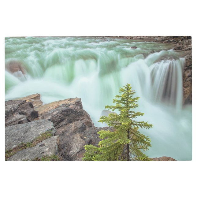 Impresión En Metal Cataratas de Sunwapta (Anverso)