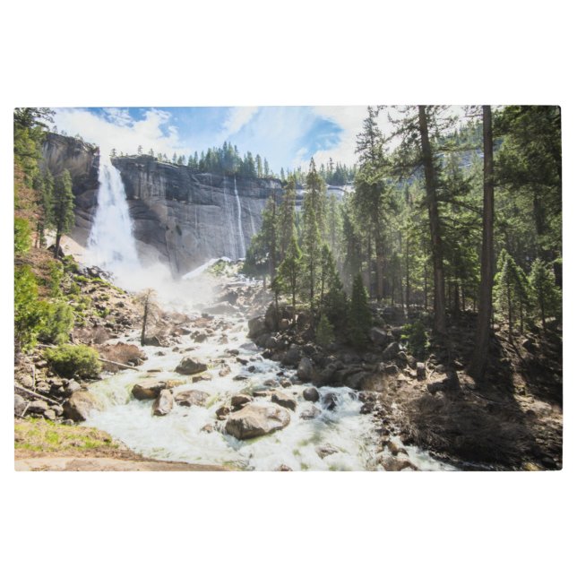 Impresión En Metal Cataratas | Nevada Fall, Yosemite, CA (Anverso)