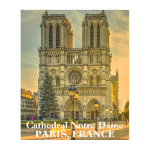 Impresión En Metal Catedral de Notre Dame de París Francia