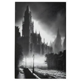 Impresión En Metal Catedral Oscura: Misterios en la niebla