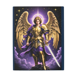 Impresión En Metal Católico romano de San Miguel de Arcángel