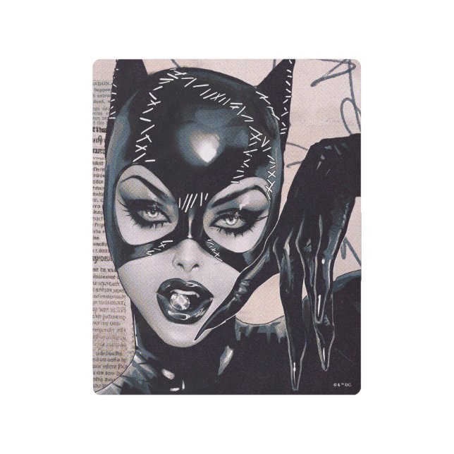 Impresión En Metal Catwoman #50 Sozomaika Cover Illustration (Anverso)